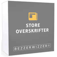 Bezzerwizzer Store overskrifter - NORSK 